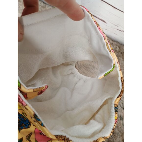Reusable Kawaii Baby Cloth Diapers With Bird Print Adjustable Snaps 2-Pack Eco-F - Picture 6 of 9